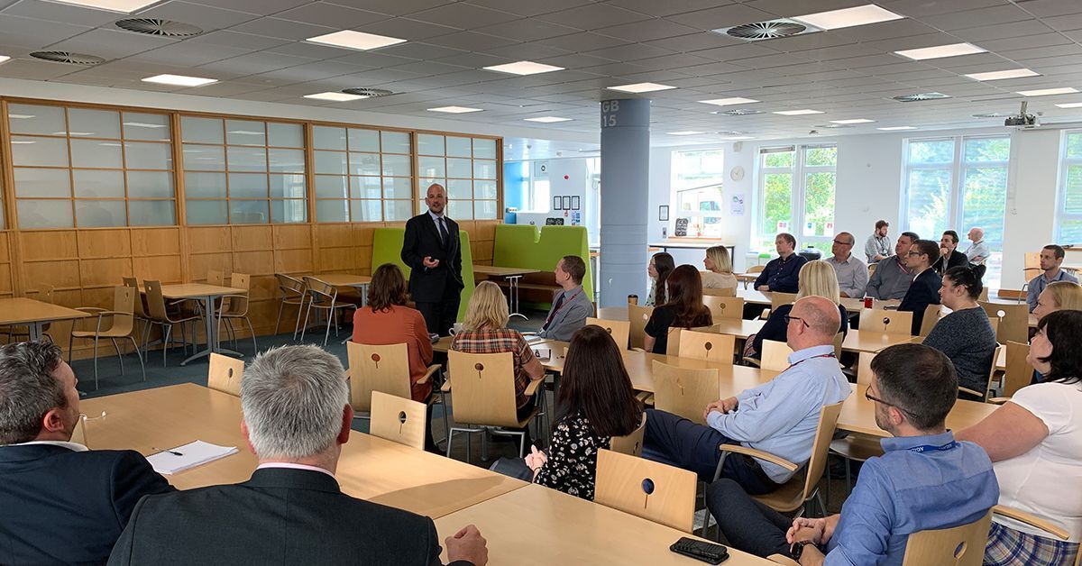 Company townhall meeting